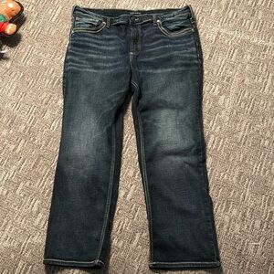 Silver Jeans Women's Straight Leg Jeans - Dark Blue